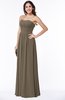 Classic Strapless Sleeveless Floor Length Ruching Plus Size Bridesmaid Dresses