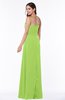 Mature A-line Strapless Sleeveless Zip up Chiffon Plus Size Bridesmaid Dresses