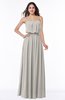 Romantic A-line Strapless Half Backless Chiffon Ribbon Plus Size Bridesmaid Dresses