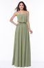 Romantic A-line Strapless Half Backless Chiffon Ribbon Plus Size Bridesmaid Dresses