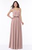 Romantic A-line Strapless Half Backless Chiffon Ribbon Plus Size Bridesmaid Dresses