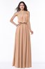 Romantic A-line Strapless Half Backless Chiffon Ribbon Plus Size Bridesmaid Dresses