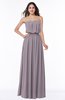 Romantic A-line Strapless Half Backless Chiffon Ribbon Plus Size Bridesmaid Dresses