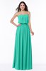 Romantic A-line Strapless Half Backless Chiffon Ribbon Plus Size Bridesmaid Dresses