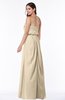 Romantic A-line Strapless Half Backless Chiffon Ribbon Plus Size Bridesmaid Dresses