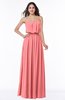 Romantic A-line Strapless Half Backless Chiffon Ribbon Plus Size Bridesmaid Dresses