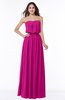 Romantic A-line Strapless Half Backless Chiffon Ribbon Plus Size Bridesmaid Dresses