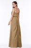 Romantic A-line Strapless Half Backless Chiffon Ribbon Plus Size Bridesmaid Dresses