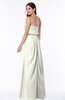 Romantic A-line Strapless Half Backless Chiffon Ribbon Plus Size Bridesmaid Dresses
