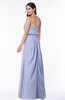 Romantic A-line Strapless Half Backless Chiffon Ribbon Plus Size Bridesmaid Dresses