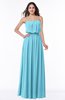 Romantic A-line Strapless Half Backless Chiffon Ribbon Plus Size Bridesmaid Dresses