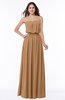 Romantic A-line Strapless Half Backless Chiffon Ribbon Plus Size Bridesmaid Dresses