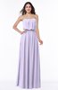 Romantic A-line Strapless Half Backless Chiffon Ribbon Plus Size Bridesmaid Dresses