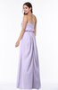 Romantic A-line Strapless Half Backless Chiffon Ribbon Plus Size Bridesmaid Dresses