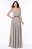 Romantic A-line Strapless Half Backless Chiffon Ribbon Plus Size Bridesmaid Dresses