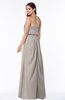 Romantic A-line Strapless Half Backless Chiffon Ribbon Plus Size Bridesmaid Dresses