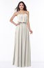 Romantic A-line Strapless Half Backless Chiffon Ribbon Plus Size Bridesmaid Dresses