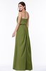 Romantic A-line Strapless Half Backless Chiffon Ribbon Plus Size Bridesmaid Dresses