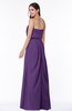 Romantic A-line Strapless Half Backless Chiffon Ribbon Plus Size Bridesmaid Dresses