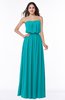 Romantic A-line Strapless Half Backless Chiffon Ribbon Plus Size Bridesmaid Dresses