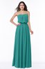 Romantic A-line Strapless Half Backless Chiffon Ribbon Plus Size Bridesmaid Dresses