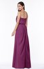 Romantic A-line Strapless Half Backless Chiffon Ribbon Plus Size Bridesmaid Dresses