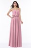Romantic A-line Strapless Half Backless Chiffon Ribbon Plus Size Bridesmaid Dresses