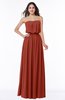Romantic A-line Strapless Half Backless Chiffon Ribbon Plus Size Bridesmaid Dresses