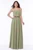 Romantic A-line Strapless Half Backless Chiffon Ribbon Plus Size Bridesmaid Dresses