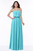 Romantic A-line Strapless Half Backless Chiffon Ribbon Plus Size Bridesmaid Dresses