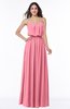 Romantic A-line Strapless Half Backless Chiffon Ribbon Plus Size Bridesmaid Dresses
