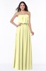 Romantic A-line Strapless Half Backless Chiffon Ribbon Plus Size Bridesmaid Dresses