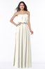 Romantic A-line Strapless Half Backless Chiffon Ribbon Plus Size Bridesmaid Dresses