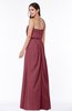 Romantic A-line Strapless Half Backless Chiffon Ribbon Plus Size Bridesmaid Dresses