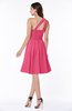 Cute A-line Sleeveless Chiffon Knee Length Plus Size Bridesmaid Dresses
