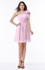 Casual A-line One Shoulder Sleeveless Half Backless Bow Bridesmaid Dresses