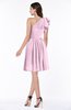 Casual A-line One Shoulder Sleeveless Half Backless Bow Bridesmaid Dresses