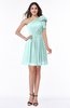 Casual A-line One Shoulder Sleeveless Half Backless Bow Bridesmaid Dresses