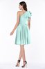 Casual A-line One Shoulder Sleeveless Half Backless Bow Bridesmaid Dresses