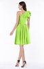 Casual A-line One Shoulder Sleeveless Half Backless Bow Bridesmaid Dresses