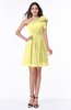 Casual A-line One Shoulder Sleeveless Half Backless Bow Bridesmaid Dresses