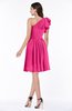 Casual A-line One Shoulder Sleeveless Half Backless Bow Bridesmaid Dresses