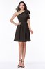 Casual A-line One Shoulder Sleeveless Half Backless Bow Bridesmaid Dresses