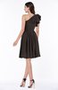 Casual A-line One Shoulder Sleeveless Half Backless Bow Bridesmaid Dresses