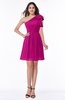 Casual A-line One Shoulder Sleeveless Half Backless Bow Bridesmaid Dresses