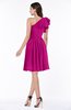 Casual A-line One Shoulder Sleeveless Half Backless Bow Bridesmaid Dresses