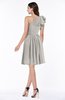 Casual A-line One Shoulder Sleeveless Half Backless Bow Bridesmaid Dresses