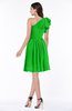 Casual A-line One Shoulder Sleeveless Half Backless Bow Bridesmaid Dresses