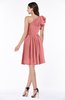 Casual A-line One Shoulder Sleeveless Half Backless Bow Bridesmaid Dresses
