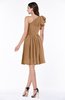 Casual A-line One Shoulder Sleeveless Half Backless Bow Bridesmaid Dresses